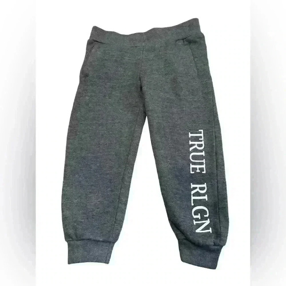 True Religion Toddler Boy Hooded Short Sleeve T-Shirt & Jogger Set Size 4T - Picture 2 of 5